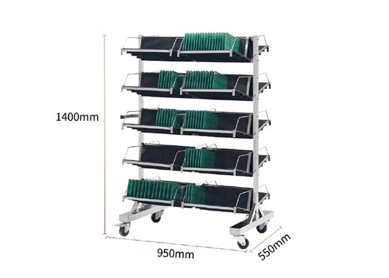 Giá tốt. Chiều dài khe cắm 210mm ESD SMT Magazine Rack Khay lưu trữ khay pCB trực tuyến