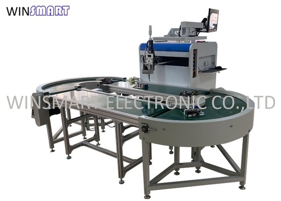 100% điều kiện Máy phân phối keo SMT có thể xoay với đào tạo và bàn làm việc dây chuyền vận chuyển