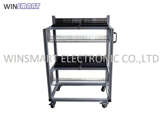 Giá tốt. 40pcs / Layer SMT Feeder Trolley FUJI NPT Feeder 4 ESD Wheels trực tuyến